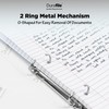 Durafile Ring Binder A4 File, Grey, Single File Folder Organiser,