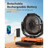 Unbranded 12000mAh Camping Fan Detachable Rechargeable Battery Operated Fan with