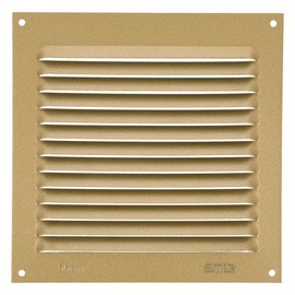 Amig Amig - Quadratisches Lftungsgitter aus Aluminium | Lftungsgitter fr Luftausl?sse | Ideal fr Kchen- und Badezimmerdecken | Ma?e : 150 x 150 mm | Farbe: Gold