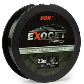 Fox Exocet Pro Monofilament Lo-Vis Green 0.400 mm 23 lbs / 10.45 kg (1000 m) Monofilament Fishing Line