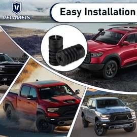 V VELAMEIS SSR-313-47 Rear Air Helper Springs kit/Rear Air Suspension Helper Springs System Left/Right Pair For Ford Transit Springs and For Dodge RAM ProMaster 1500 2500 3500 2014-2023, Black