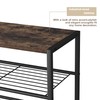 HOMEFORT Shoe Rack 6-Tier, Shoe Storage Shelf, Industrial Shoe Tower,
