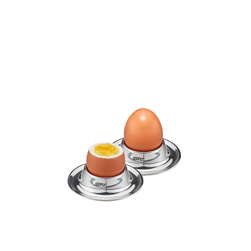 GEFU OVO Egg Cups - Set of 2 Stainless Steel