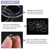 PATIKIL Nylon Flat Washers 8mm ID, 13mm OD, 0.8mm Thick