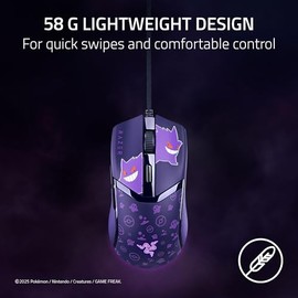 Razer Cobra Ratón de Juego con Cable: 58g Ligero - Interruptores ópticos Gen-3 - Iluminación RGB Chroma con luz de Fondo - Sensor óptico de 8500 dpi -