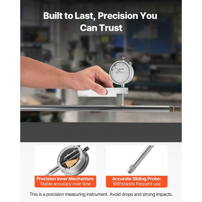 Test Indicator 0.001 Inch Accuracy 0-1 In Large Dial High