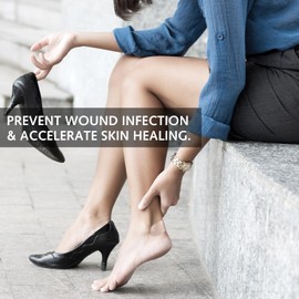 24 Stück unsichtbare Blase Pflaster Bandagen Hydrokolloid Gel Dressing Blase Kissen Pads Gel Blister Guard Blister Prävention Patches Seal Band Aid Waterproof Blister Protector für Heel Foot Toe