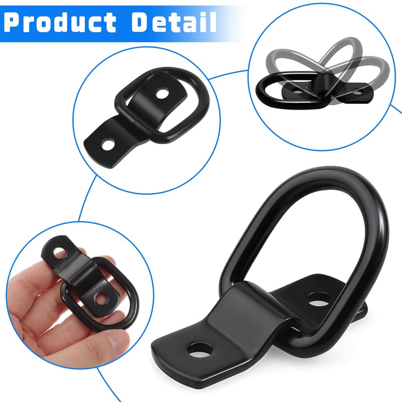 NINGYER Pack of 10 Lashing Eyelets with Load 400 kg,