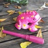 Cozinest 4" Wooden Frog Percussion Instrument Wood Frog Guiro Rasp