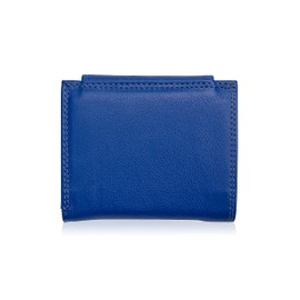 Josephine Osthoff 944 Women's Wallet, Small Wallet, Men's Slim Coin Purse with Coin Compartment, Genuine Leather, RFID Protection, royal, coin purse