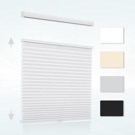 MYshade Top Down Bottom Up Shades Light Filtering Shades Cordless Blinds for Windows Cellular Shades Blinds & Shades Window Shade Easy to Install 30" W X 72" H(White), CEL30WT72F
