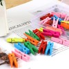 Push Pins with Wooden Clips - Vaktop 50PCS Wooden Pegs
