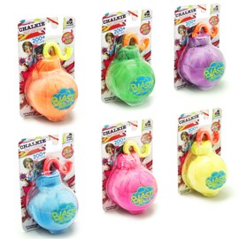 Lanard Chalkie: Chalk Blast Balls - 6 Pack - Colorful Assorted Balls, Explosive Color Fun, 200+ Throws Per Chalk Bomb, Family Outdoor Activities, Holi festivals, and more Ages 6+