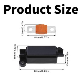 Wjelet 2PCS Midi Fuse Holders & 2PCS 30Amp Midi Fuses for Cars Trucks Construction Vehicles Agricultural Machinery Buses Caravans
