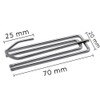 30 Pcs Stainless Steel Curtain Hooks Pinch Pleat Curtain Hook