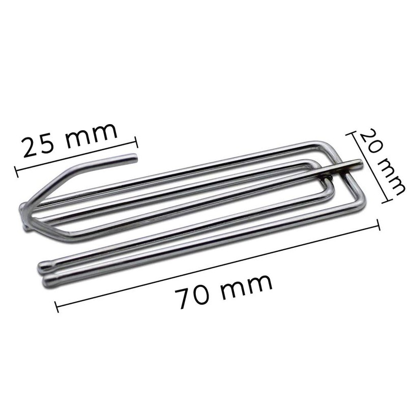 30 Pcs Stainless Steel Curtain Hooks Pinch Pleat Curtain Hook