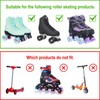Nattork 8 Pack 82A Light up Roller Skate Wheels 54