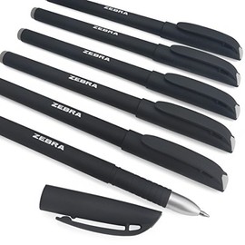 DOPHENZebra - ZGE Gel Ink Stick Pen - 0.7mm - Matte Barrel - Black - Pack of 6