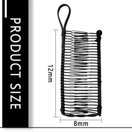 2 PCS Banana Hair Clips Large Size Stretch Banana Clip 30 Teeth Vintage Clincher Combs Non Slip Banana Clip Black Banana Hair Grips Elastic Banana Hairpin for Women Natural Thick Hair Curly Hair