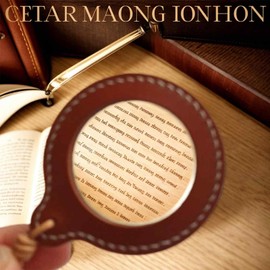 VURYAPI 5 x Magnifying Glass Monocle, Chains with Pendant and Pendant Necklaces Lens Bag Magnifying Glass Necklace Chain Magnifying Glass Pendant for Reading Books, Newspapers, Cards, Crafts, Hobby