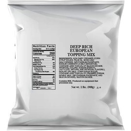 Deep Rich European Cappuccino Topping Mix 1 lb (For Use In Bean To Cup Machines)