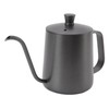 Long Narrow Coffee Kettle Black Stainless Steel Rustproof Small Pour