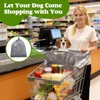 Wibeelee Portable Dogs Shopping Cart Cover Quilting Grocery Cart Cover