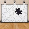 Laeacco 5x3ft Puzzle Backdrop Abstract Black and White Puzzle Pieces