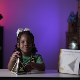 Sephywans Wooden STEM Kits for Kids Age 8-10 5-8, DIY Toys Toys Constellation Lamp, Learning Science Experiments in Basic Electronics, Arts and Crafts for Kids Activities, for School Class