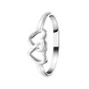 Lucardi Children's Ring 925 Silver 2 Hearts