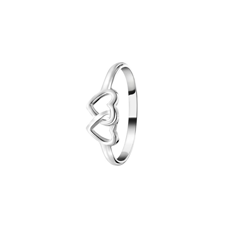 Lucardi Children's Ring 925 Silver 2 Hearts