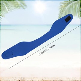 Swimming Headband,Adjustable Waterproof Ears Band Swimmer Ears Protection,Elastic Neoprene Ear Guard for Swimmers Ear,Keep Water Out and Hold Earplugs in (Blue, M)