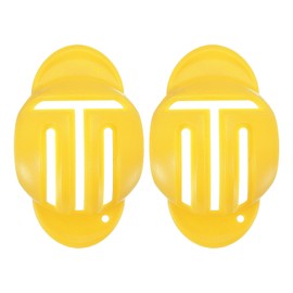 PATIKIL Golf Ball Line Marker Tool, 2 Pack Golf Ball Alignment Marking Tool Golf Ball Liner with Line Marker Stencil for Putting Ball Markers, Yellow
