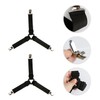 Bojueshaw 4pcs Bed Sheet Clips,Adjustable Bed Sheet Holder Strap,3 Way