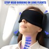 Antyman，Travel Pillow for Airplanes， Secure Head Support with 360° Blackout