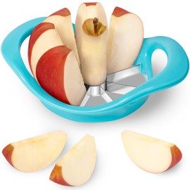 Rainspire Apple Cutter 8 Slices, 8 Blade Apple Slicer and Corer, Apple Corer Tool with Stainless Steel Blades, Super Sharp Fruit Cutter Fruit Slicer, Blue