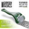 Green Stuff World Textured Roller with Handle, Cobblestone