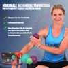 ResultSport Igelball Massageball Set mit Noppen für Rücken, Beine, Füße