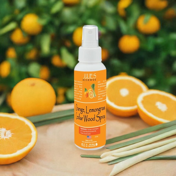 Citrus Orange/Cedar/Lemongrass Room & Linen Spray