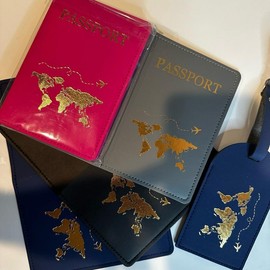 Passport and Luggage tag - Color: Beige