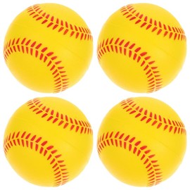 Outanaya 4pcs Sponge Baseball Foam Squeeze Ball Sports Training Ball Color Training Ball Training Softball Indoor Sponge Ball Student