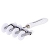 Adjustable Pasta Cutter with 4 Straight Delrin Wheels, with ABS