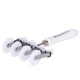 Adjustable Pasta Cutter with 4 Straight Delrin Wheels, with ABS Handle. Art.345