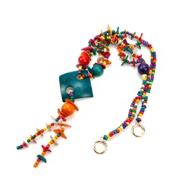 HEVSTIL Curtain Tiebacks, 2 Pack Colorful Coconut Shell Curtain Drapery Holdbacks, Boho Curtain Ties for Home Office Decorative,Blue