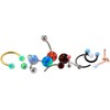 Piercingline® Synthetic Opal Screw Ball with Surgical Steel Thread