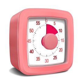 60 Minute Visual Timer for Kids and Adults, Non-Ticking 5.5 Inch Large Visual Countdown Timers for Classroom Desk, Kitchen Timer for Meeting, Working, Home and Cooking (Orange)