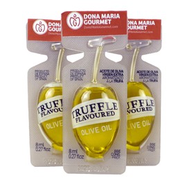 Premium Truffle Olive Oil - Infused with Truffle Aroma - Easy Open and Non-Drip System - 24 Servings per Pack of 8 ml