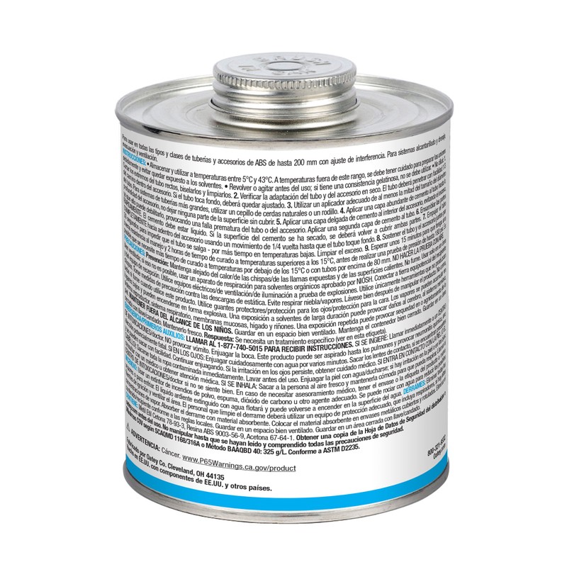 Oatey 30902 ABS Medium Cement, Black, 32-Ounce, 32 oz, 32