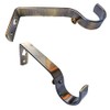 iPEAK Curtain Pole Bracket Metal Heavy Duty Rod Wall Brackets