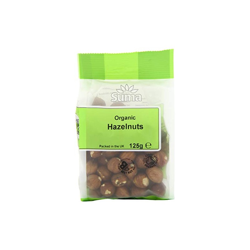 Suma Organic Hazelnuts 125 g (Pack of 6)